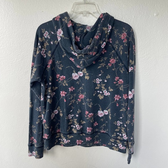 Sundry Size S Blue Floral hoodie sweater size S - Picture 10 of 10